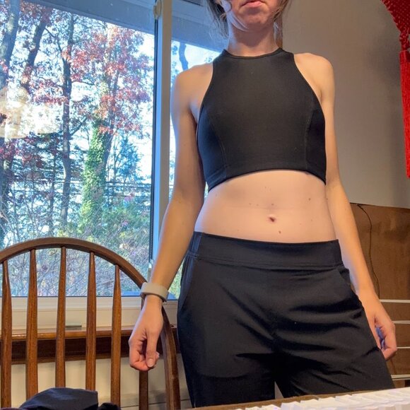 Outdoor Voices Athena Crop Top in Black Small - Picture 5 of 7